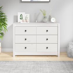 vidaXL fehér tömör fenyőfa kisszekrény 100 x 40 x 72 cm (821765)