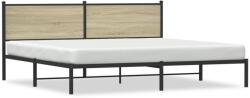 vidaXL sonoma tölgy színű fém ágykeret matrac nélkül 193 x 203 cm (4007722)