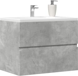 vidaXL betonszürke szerelt fa fürdőszobaszekrény 60 x 38, 5 x 45 cm (856242)
