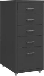 vidaXL antracitszürke fém mobil iratszekrény 28 x 41 x 69 cm (335915) - vidaxl