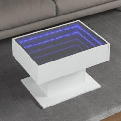 vidaXL fehér szerelt fa dohányzóasztal 70 x 50 x 45 cm (847532)