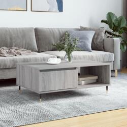 vidaXL szürke sonoma szerelt fa dohányzóasztal 90 x 60 x 35 cm (827058)