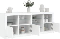 vidaXL fehér tálalószekrény LED-világítással 164 x 37 x 67 cm (3209051)