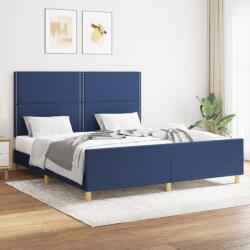 vidaXL kék szövet ágykeret matrac nélkül 160 x 200 cm (3124990)