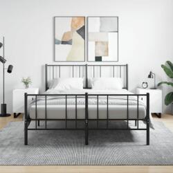 vidaXL 2 db fehér szerelt fa éjjeliszekrény 40 x 40 x 50 cm (827613)