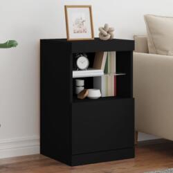 vidaXL fekete tálalószekrény LED-világítással 41 x 37 x 67 cm (836680) - vidaxl