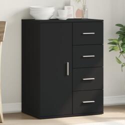 vidaXL fekete szerelt fa tálalószekrény 59 x 39 x 80 cm (840535)