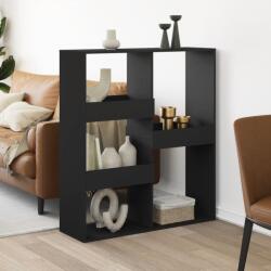 vidaXL fekete szerelt fa térelválasztó 100 x 33 x 115 cm (3309547) - vidaxl