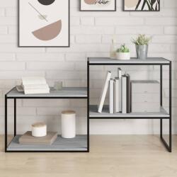 vidaXL 4 db szürke sonoma színű szerelt fa fali polc 60 x 50 x 1, 5 cm (838251)