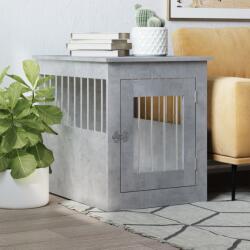 vidaXL betonszürke szerelt fa kutyaketrec 55 x 75 x 65 cm (838319)
