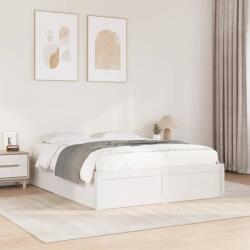 vidaXL fehér tömör fenyőfa ágy matrac nélkül 160 x 200 cm (3282370)