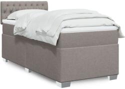 vidaXL tópszínű szövet rugós ágy matraccal 90 x 190 cm (3288054)