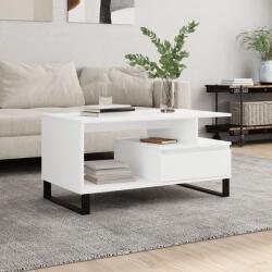 vidaXL fehér szerelt fa dohányzóasztal 90x49x45 cm (831028)