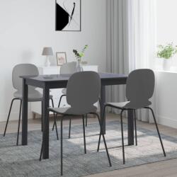 vidaXL fekete tömör gumifa étkezőasztal 114 x 71 x 75 cm (247364)