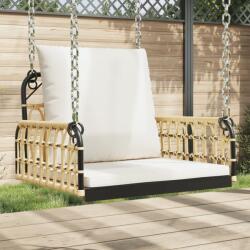 vidaXL polirattan és acél hintaszék párnákkal 63 x 58 x 39 cm (4009297) - vidaxl
