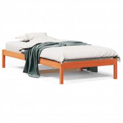 vidaXL viaszbarna tömör fenyőfa kanapéágy matrac nélkül 90 x 200 cm (844405)
