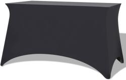 vidaXL Sztreccs asztal védőhuzat 2 db 183x76x74 cm antracit (132040) - vidaxl