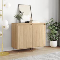 vidaXL 2 db sonoma tölgy színű szerelt fa tálalószekrény 40x35x70 cm (831043)