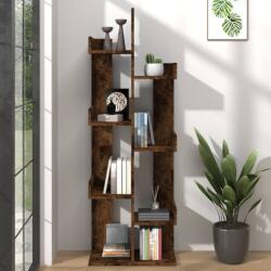 vidaXL füstös tölgy színű szerelt fa könyvszekrény 48 x 25, 5 x 140 cm (816005)