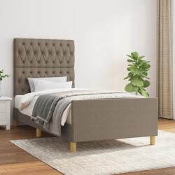 vidaXL tópszínű szövet ágykeret matrac nélkül 100x200 cm (3125280)