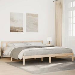 vidaXL tömör fenyőfa extra hosszú ágykeret matrac nélkül 200 x 210 cm (852440)