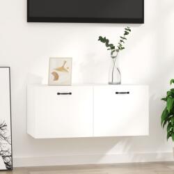 vidaXL magasfényű fehér szerelt fa faliszekrény 80 x 36, 5 x 35 cm (812939) - vidaxl