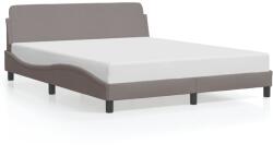 vidaXL tópszínű szövet ágykeret matrac nélkül 160 x 200 cm (373209)