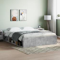 vidaXL betonszürke ágykeret 160 x 200 cm (3203876)