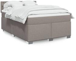 vidaXL tópszínű szövet rugós ágy matraccal 160 x 200 cm (3288257)
