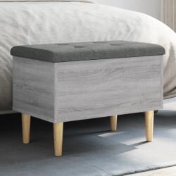 vidaXL szürke sonoma színű szerelt fa tárolópad 62x42x46 cm (835073)