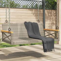 vidaXL szürke polyrattan hintapad 109 x 62 x 40 cm (368153)