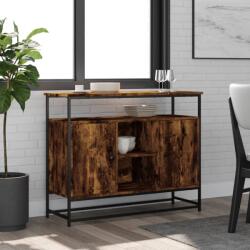 vidaXL füstös tölgy színű szerelt fa tálalószekrény 100 x 35 x 80 cm (835541)