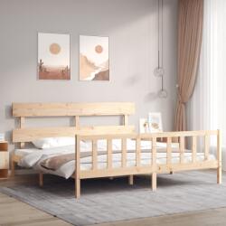 vidaXL tömör fenyőfa ágy matrac nélkül 200 x 200 cm (3193291)