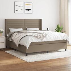 vidaXL tópszínű szövet rugós ágy matraccal 180 x 200 cm (3131533)