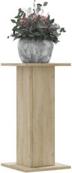 vidaXL 2 db sonoma tölgy szerelt fa növénytartó állvány 30x30x60 cm (3307857)