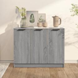 vidaXL szürke sonoma színű szerelt fa tálalószekrény 90, 5 x 30 x 70 cm (817025) - vidaxl