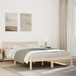 vidaXL tömör fenyőfa extra hosszú ágykeret matrac nélkül 160 x 210 cm (852436)