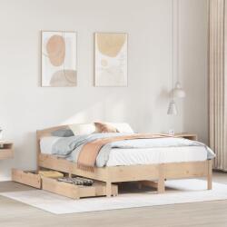 vidaXL tömör fenyőfa ágy matrac nélkül 135 x 190 cm (3301836)