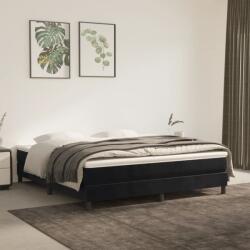 vidaXL fekete bársony ágykeret matrac nélkül 180 x 200 cm (3120786)