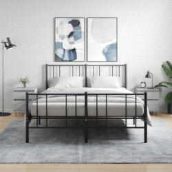 vidaXL 2 db betonszürke szerelt fa éjjeliszekrény 40 x 35 x 50 cm (830677)