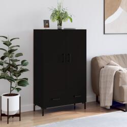 vidaXL fekete szerelt fa magasszekrény 69, 5 x 31 x 115 cm (828237)