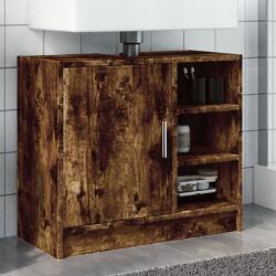 vidaXL füstös tölgy színű szerelt fa mosdószekrény 63 x 29 x 55 cm (848133)