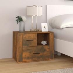 vidaXL füstös tölgy színű szerelt fa éjjeliszekrény 60 x 36 x 45 cm (816741) - vidaxl