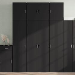 vidaXL fekete szerelt fa magasszekrény 80 x 42, 5 x 249 cm (3281365)