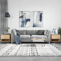 vidaXL 2 db sonoma tölgy szerelt fa dohányzóasztal 50x46x50 cm (830931) - vidaxl