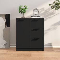 vidaXL fekete szerelt fa tálalóasztal 60 x 30 x 70 cm (811080)