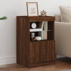 vidaXL barna tölgy színű tálalószekrény LED-ekkel 41 x 37 x 67 cm (836685)