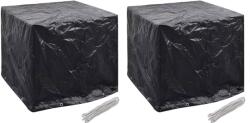 vidaXL 2 db kerti tartály huzat 8 fűzőlyukkal 116 x 100 x 120 cm (279126) - vidaxl