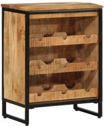 vidaXL tömör mangófa bortartó 9 palackhoz 55 x 33 x 70 cm (4009949)