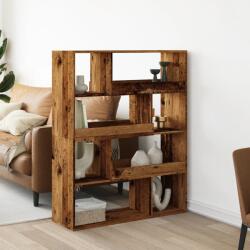 vidaXL antik fa színű szerelt fa könyvespolc 100 x 33 x 125, 5 cm (3309337)